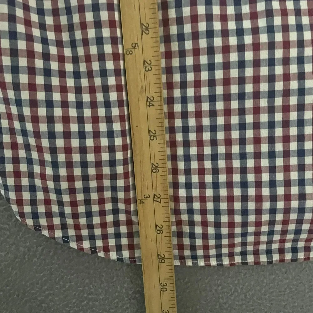 J Crew Shirt‎ Mens S Flex Washed Red Plaid Long Sleeve Button Down